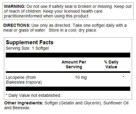 Solaray Lycopene 60 Softgel