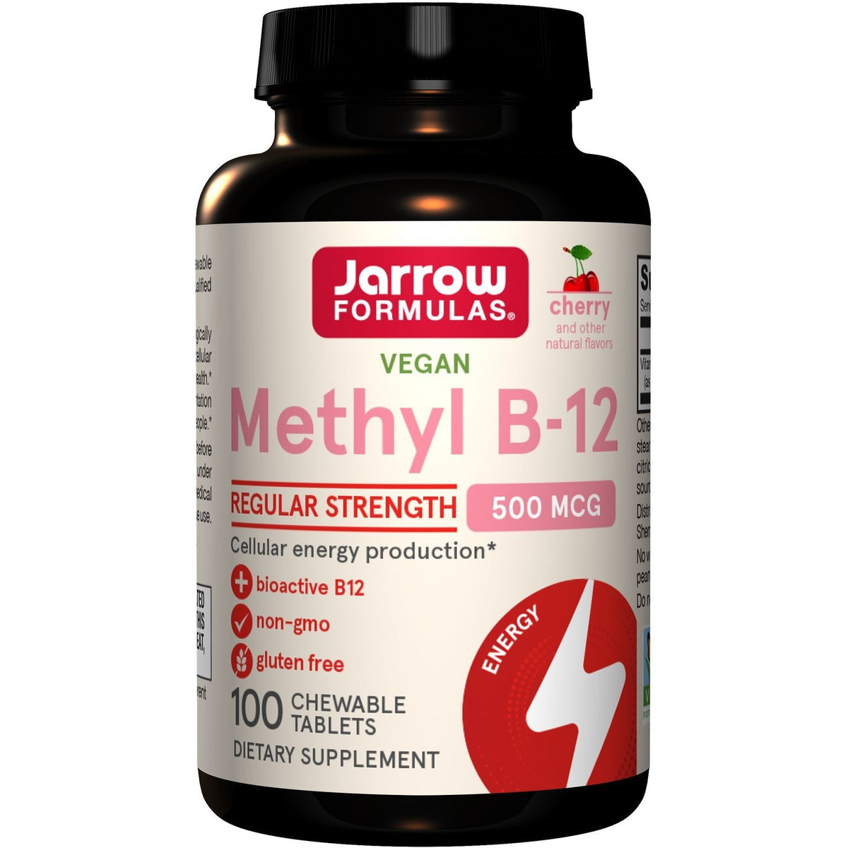 Jarrow Formulas Methyl B-12 Cherry 500mcg 100 Tablet