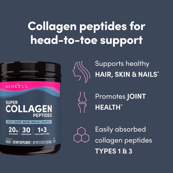 Neocell Super Collagen Peptides 21.2 oz Powder