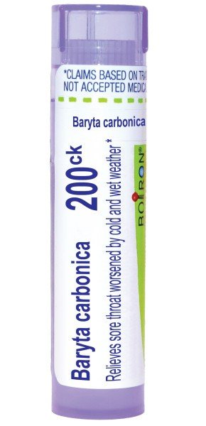 Boiron Baryta Carbonica 200CK Homeopathic Single Medicine For Cough, Cold & Flu 80 Pellet