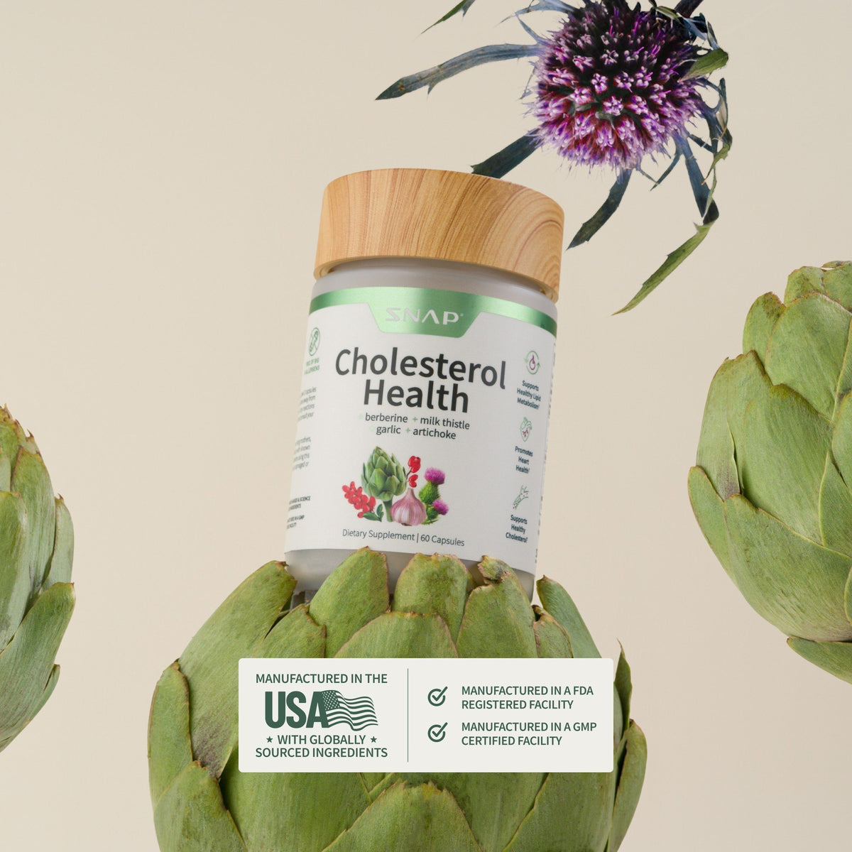 Snap Supplements Cholesterol Health 60 Capsule