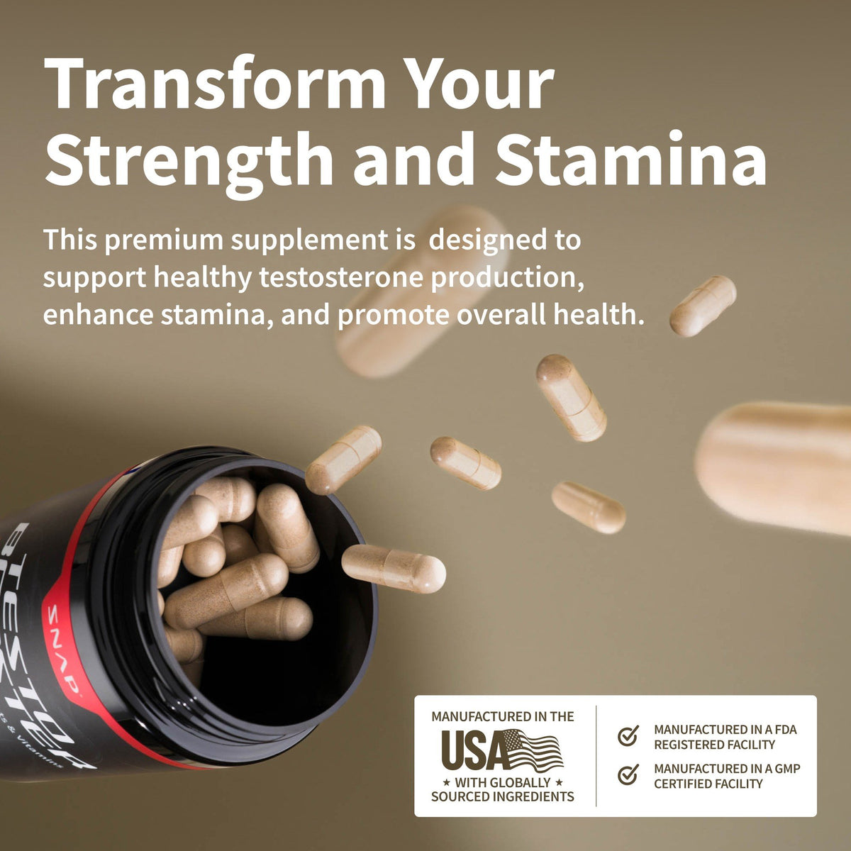 Snap Supplements Testo Booster 90 Capsule