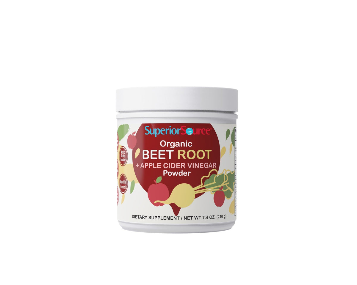 Superior Source Organic Beets Root & Apple Cider Vinegar Powder 7.4 oz Powder