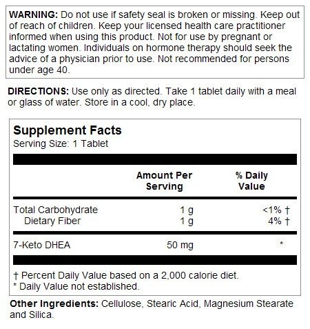 Kal 7-Keto DHEA 50mg 30 Tablet