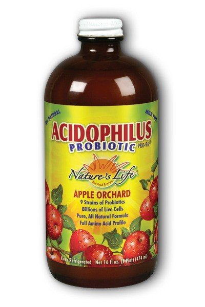 Natures Life Apple Orchard Acidophilus Pro 96 16 oz Liquid