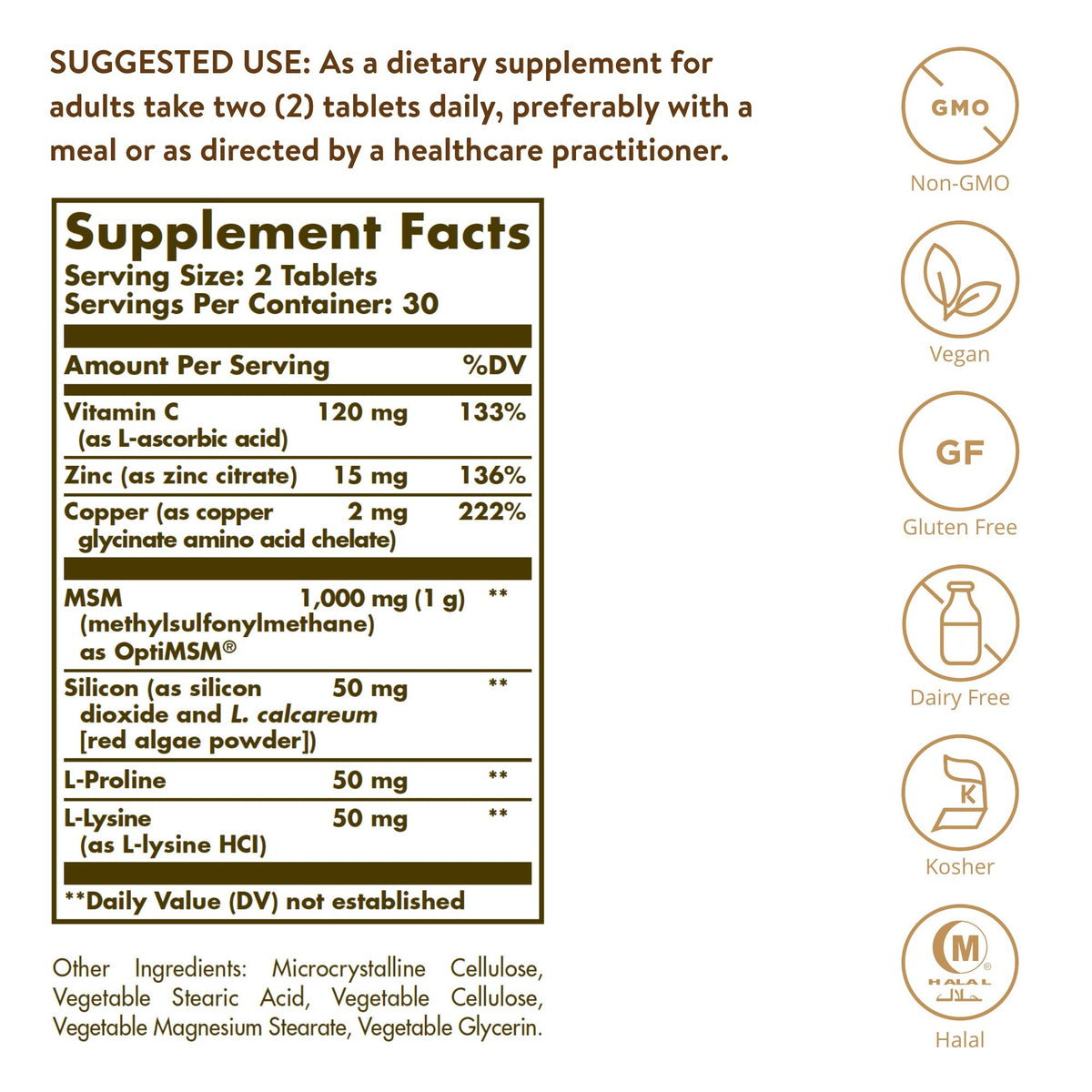 Solgar Skin, Nails & Hair 60 Tablet