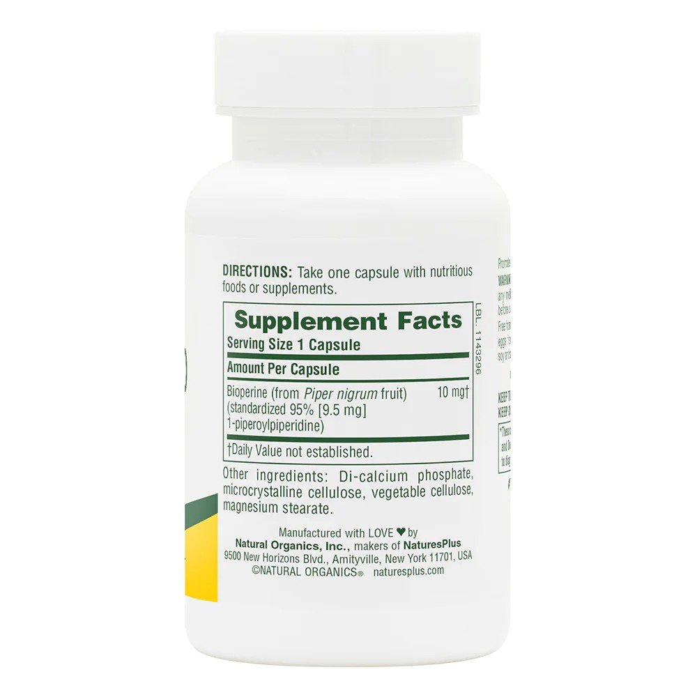 Nature&#39;s Plus Bioperine 10 90 Capsules