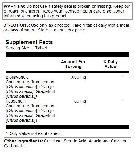 Kal Bioflavonoids 1000mg 100 Tablet