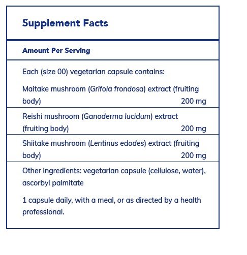 Pure Encapsulations MRS Mushroom Formula 120 Vegcap