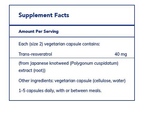 Pure Encapsulations Resveratrol 120 Vegcap