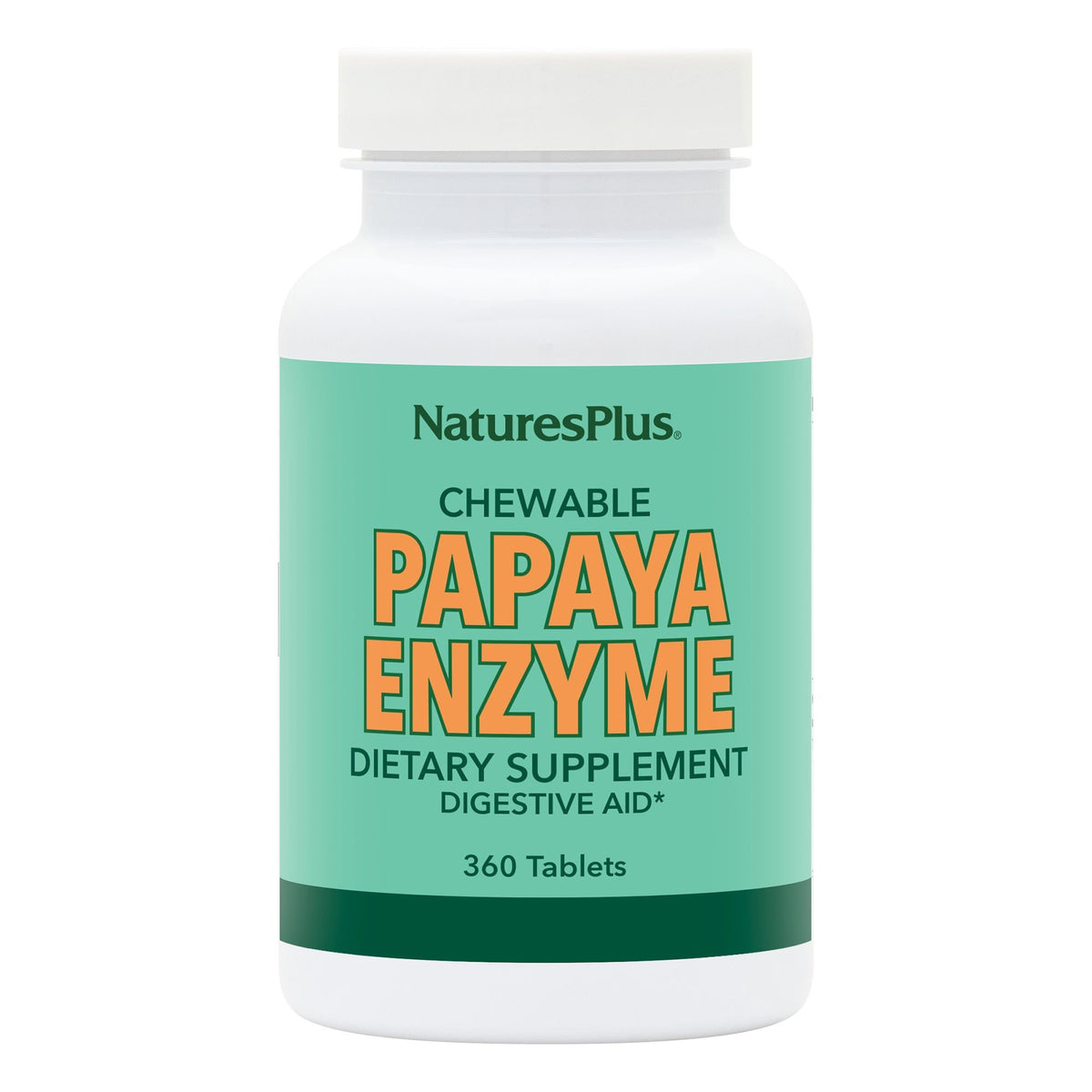 Nature's Plus Papaya Enzymes 360 Chewable