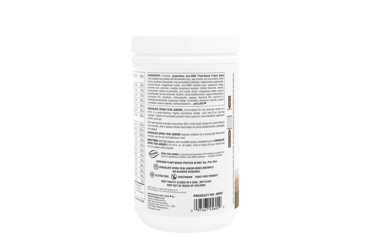 Nature&#39;s Plus Spiru-Tein (Spirutein) Jr. Shake - Chocolate 1.09 lbs Powder