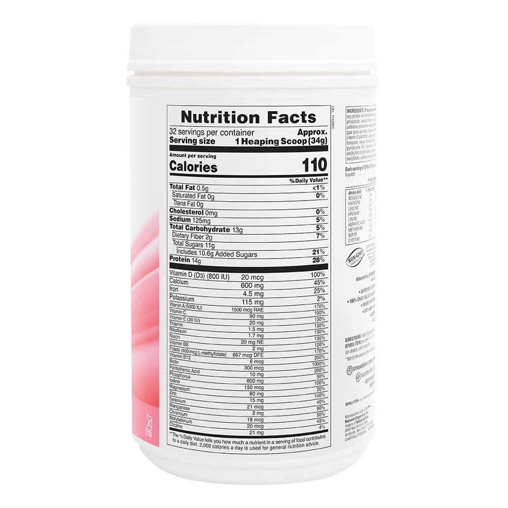 Nature&#39;s Plus Spiru-Tein (Spirutein) Shake - Strawberry 2.4 lbs Powder