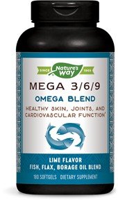 Nature's Way MEGA 3/6/9 Omega Blend 180 Softgel