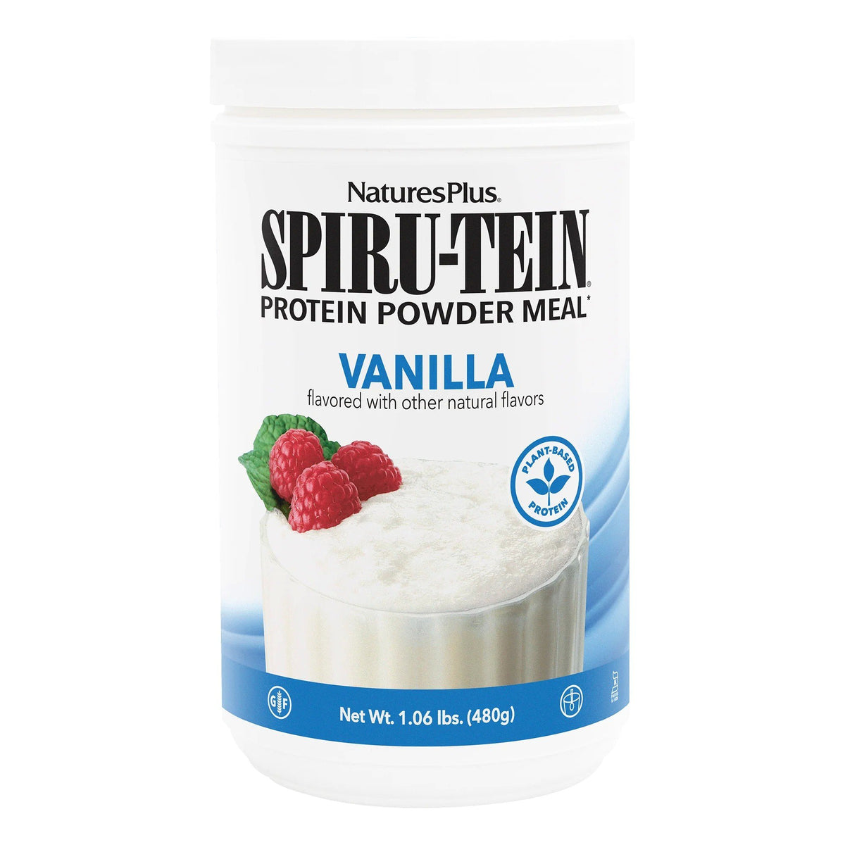 Nature's Plus Spiru-Tein Protein Powder Meal-Vanilla 1.06 lbs.(480 g) Powder