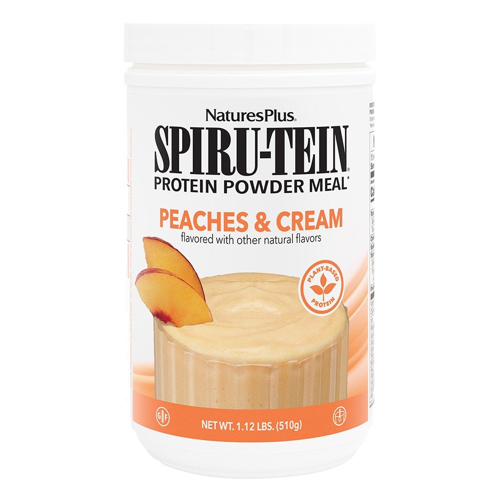 Nature's Plus Spiru-Tein Protein Peaches & Cream 1.1 lbs Powder