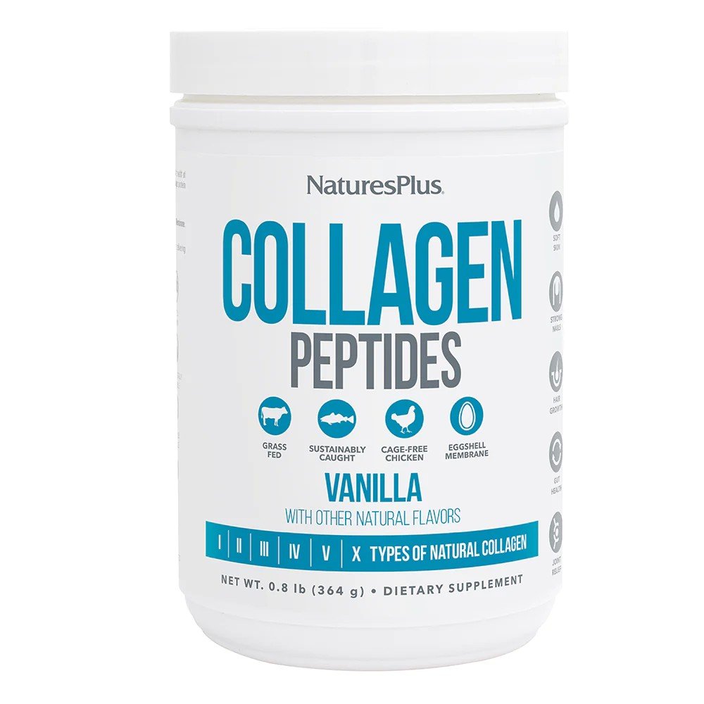 Nature&#39;s Plus Vanilla Collagen Peptides 0.8 lb Powder