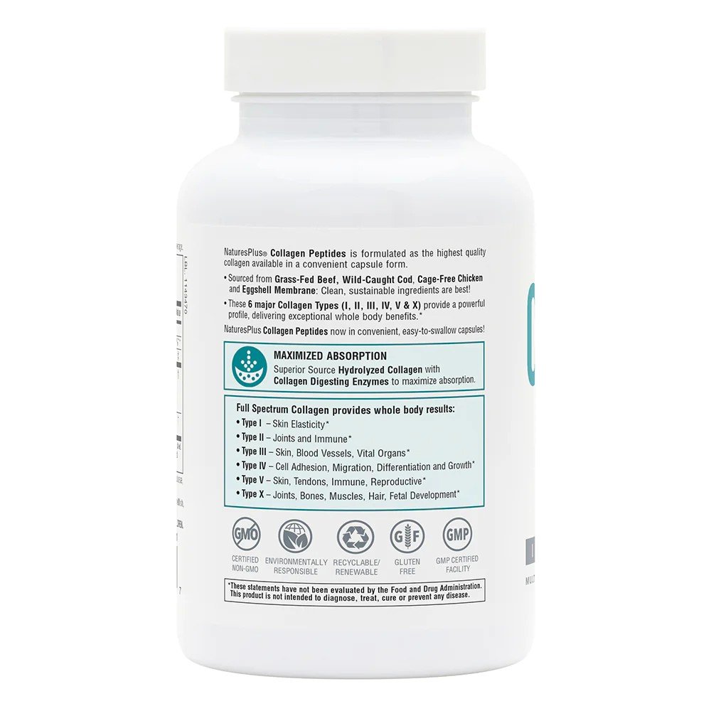 Nature&#39;s Plus Collagen Peptides 120 Capsule