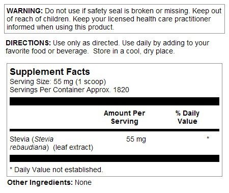 Kal Sure Stevia Extract Powder 3.5 oz Powder