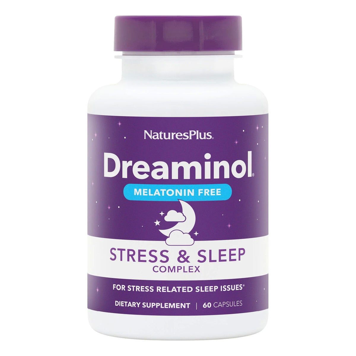 Nature's Plus Dreaminol-Stress & Sleep Complex-Melatonin Free 60 Capsule