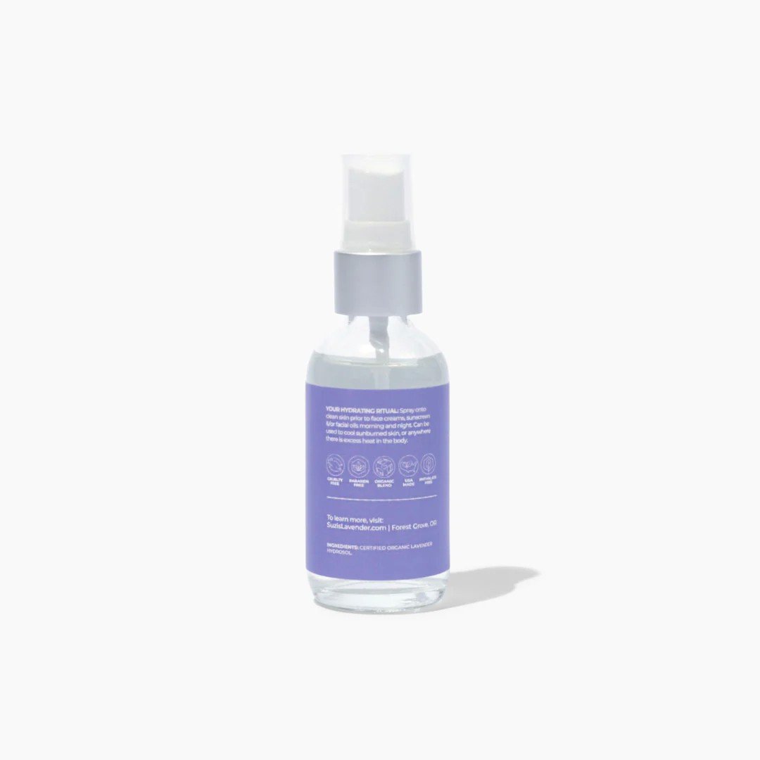 Suzi&#39;s Lavender Organic Lavender Hydrosol &amp; Toner 4 oz Liquid