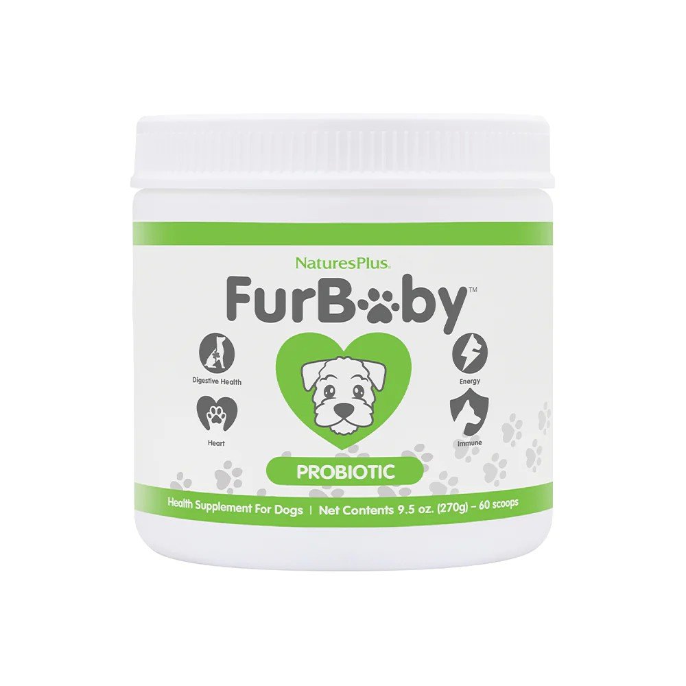 Nature&#39;s Plus FurBaby Probiotic Supplement for Dogs 9.5 oz Powder