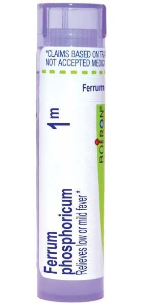 Boiron Ferrum Phosphoricum 1M Homeopathic Single Medicine For Cough, Cold & Flu 80 Pellet