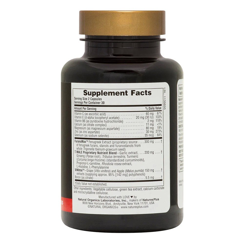 Nature&#39;s Plus T-Male 60 Capsule