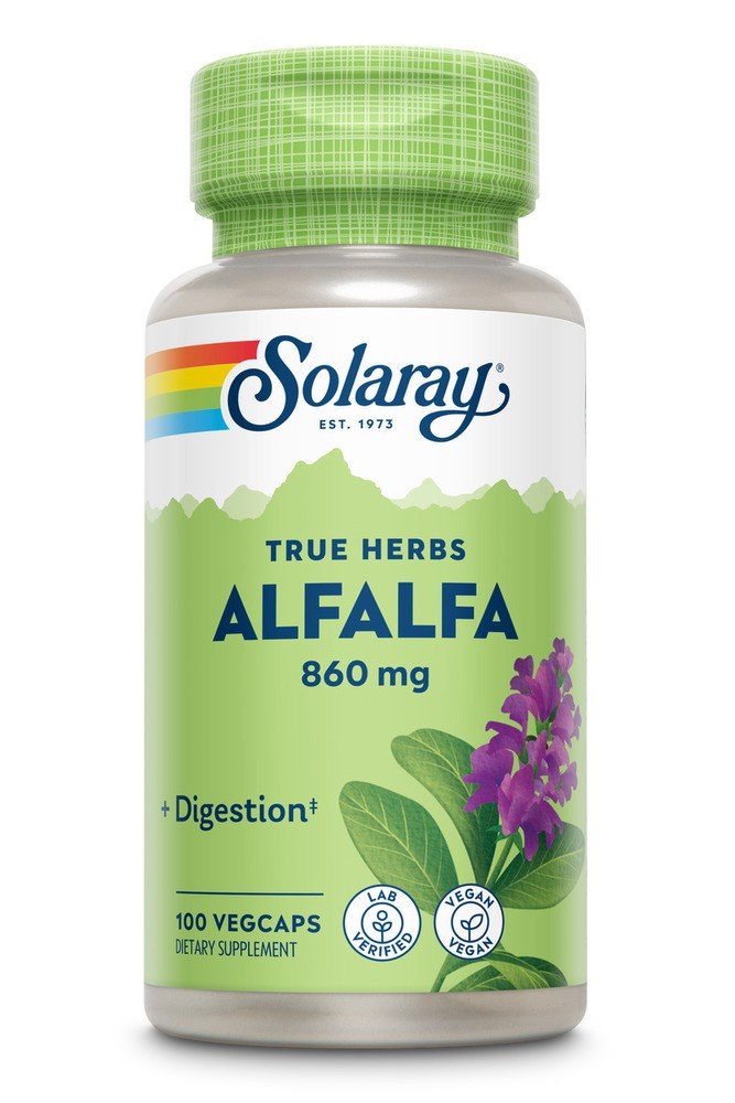 Solaray True Herbs - Alfalfa 860mg 100 VegCap