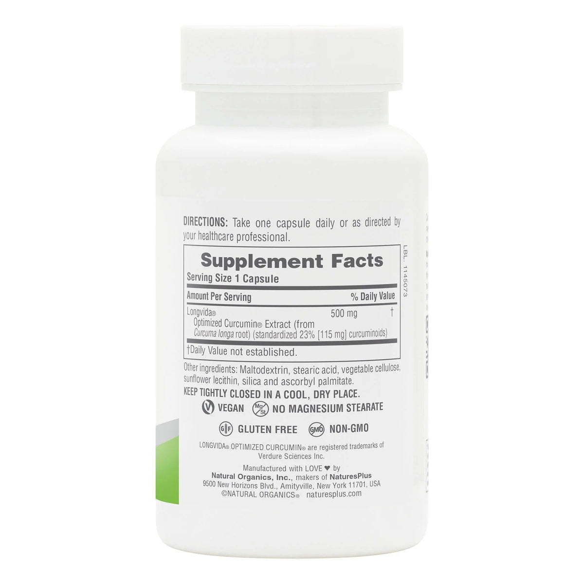 Nature's Plus Pro Longvida Curcumin-500 mg 30 Capsule