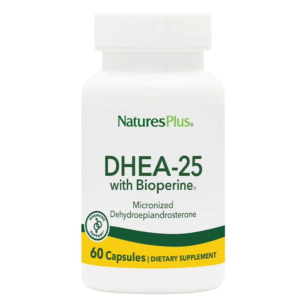 Nature&#39;s Plus DHEA-25mg with Bioperine 60 Capsule