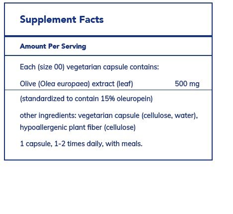 Pure Encapsulations Olive Leaf Extract 120 Capsule