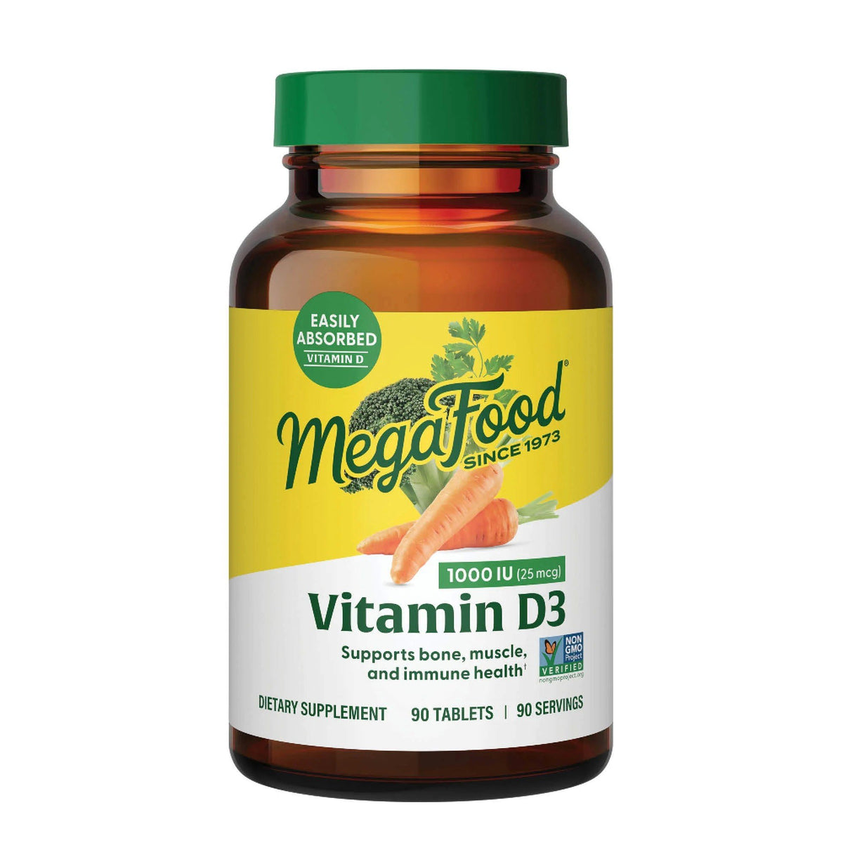 MegaFood Vitamin D3 1000 IU 90 Tablet