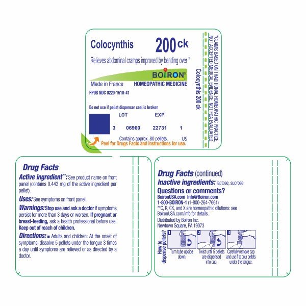 Boiron Colocynthis 200CK Homeopathic Single Medicine For Pain 80 Pellet