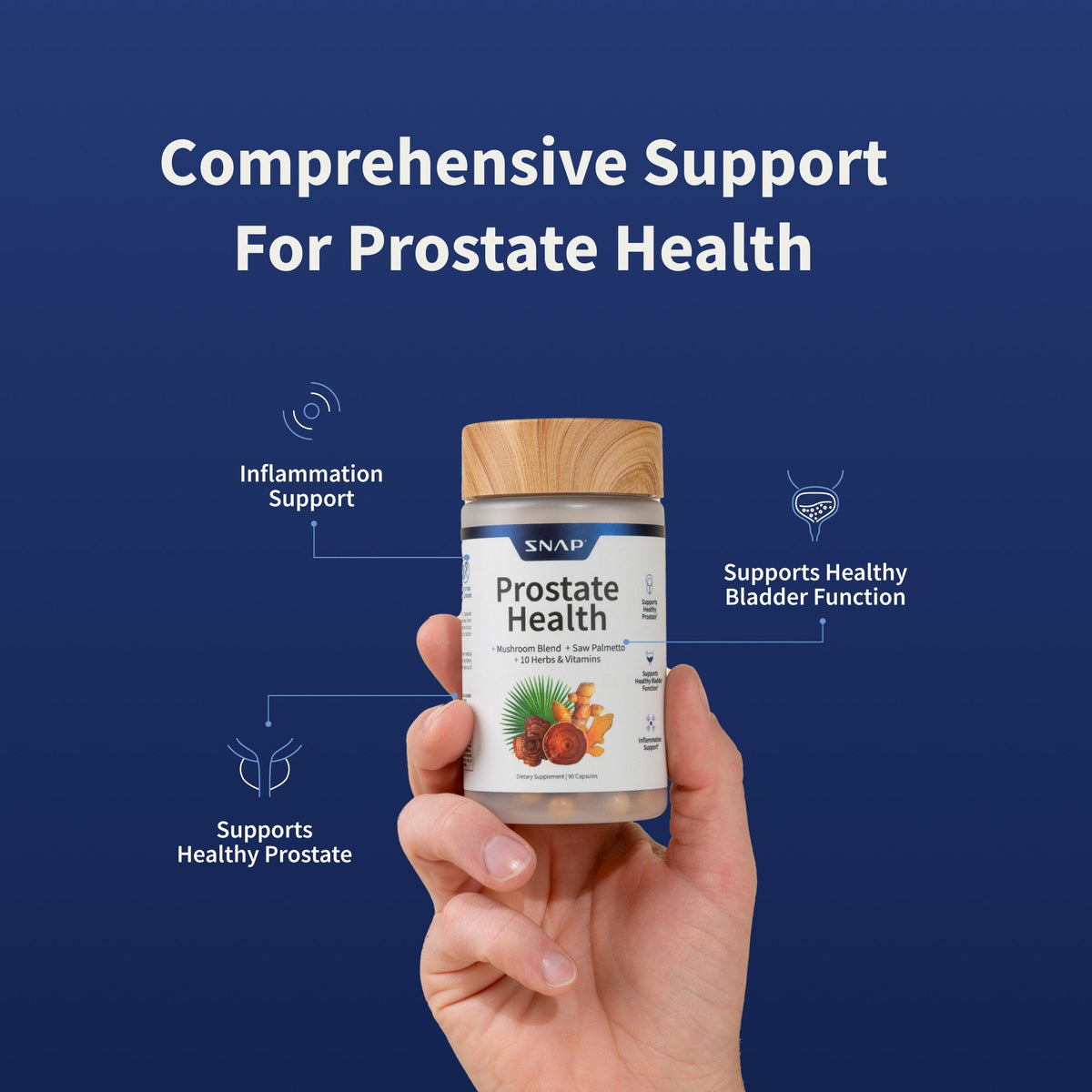 Snap Supplements Prostate Health 90 Capsule