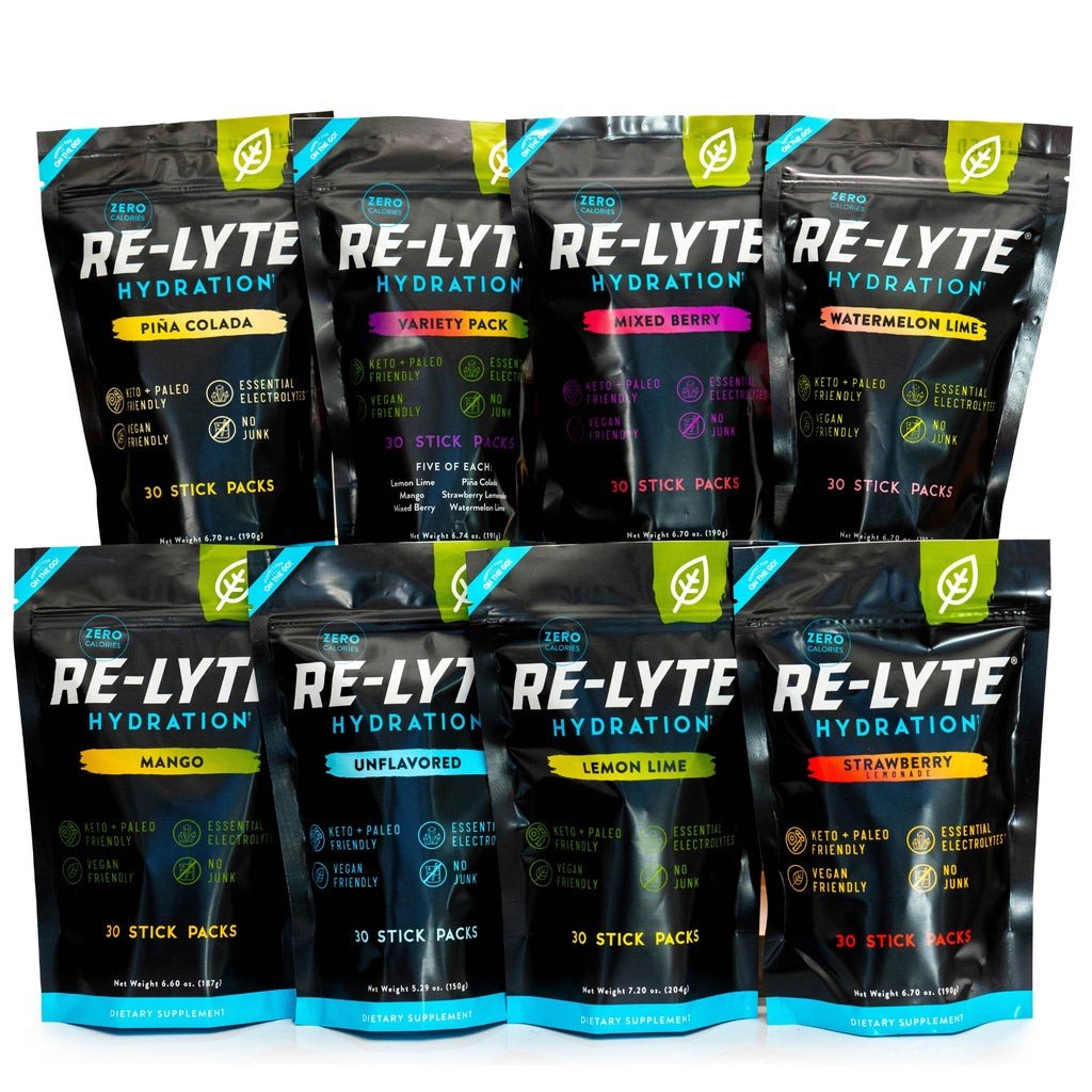 Redmond Re-Lyte Hydration Electrolyte Powder-Pina Colada-30 Stick Packs 6.70 oz (190 g) Powder