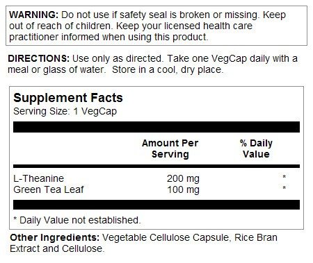 Solaray L-Theanine 200 mg 90 Capsule