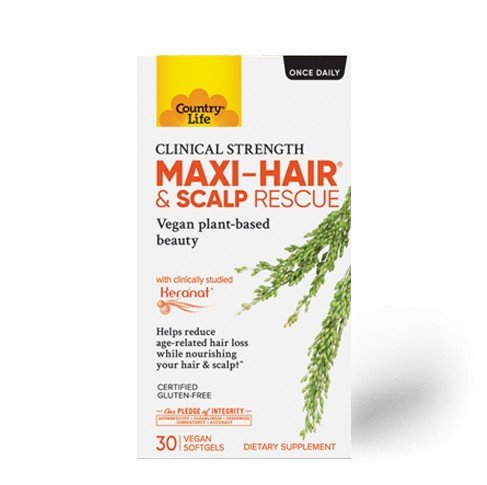 Country Life Maxi-Hair & Scalp Rescue 30 Softgel