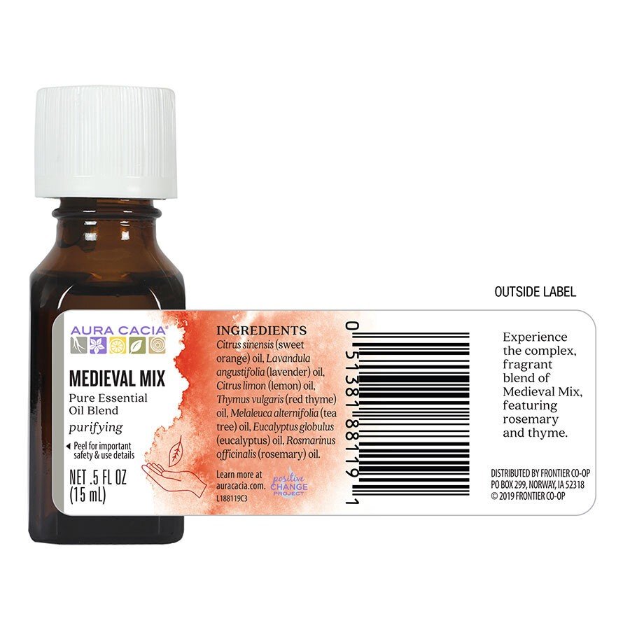 Aura Cacia Essential Solutions Medieval Mix 0.5 oz Oil