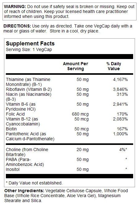 Solaray B-Complex 50 50 VegCaps