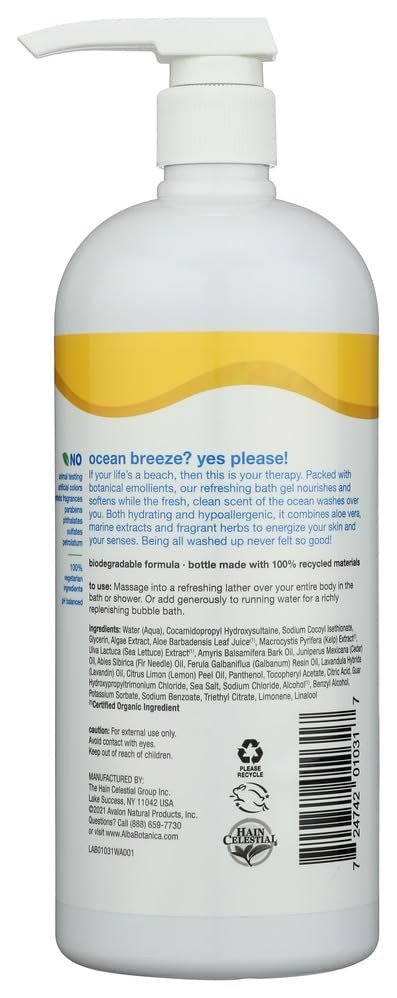 Alba Botanica Very Emollient Body Wash - Ocean Surf 32 fl. oz. Liquid