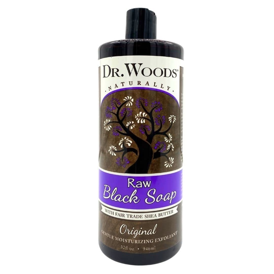 Dr. Woods Original Castile Soap Pure Black 32 oz Liquid