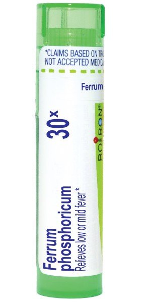 Boiron Ferrum Phosphoricum 30X Homeopathic Single Medicine For Cough, Cold & Flu 80 Pellet