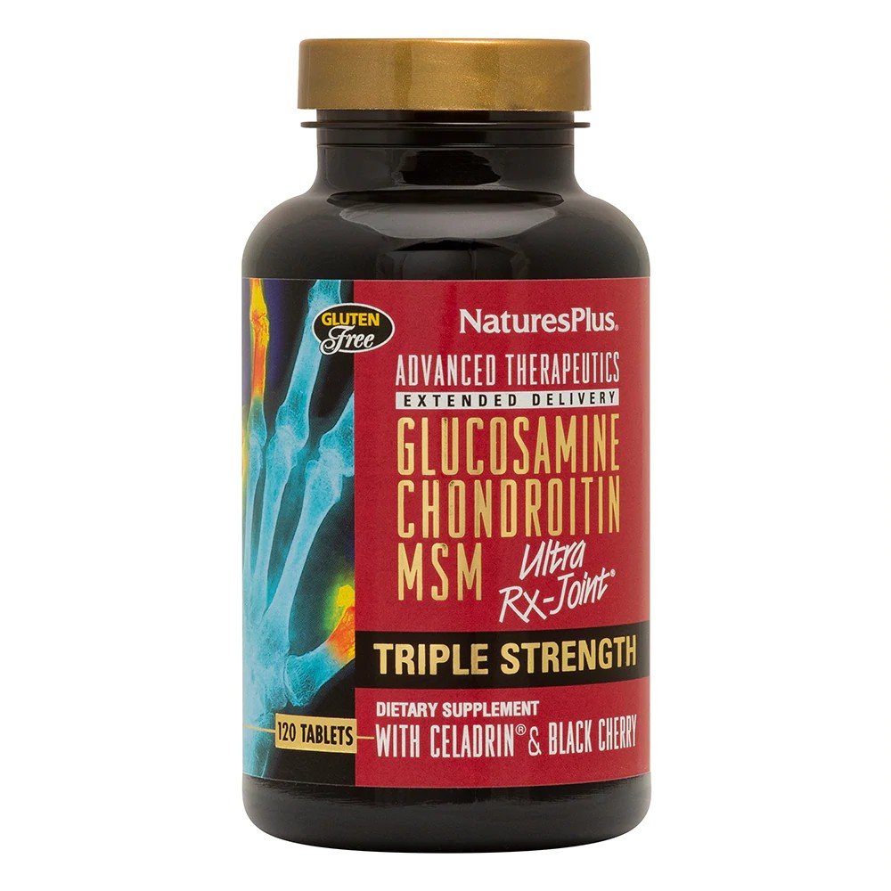 Nature's Plus Triple Strength Ultra RX Joint Glucosamine/Chondroitin/MSM/with Celadrin Cherry Flavor 120 Tablet