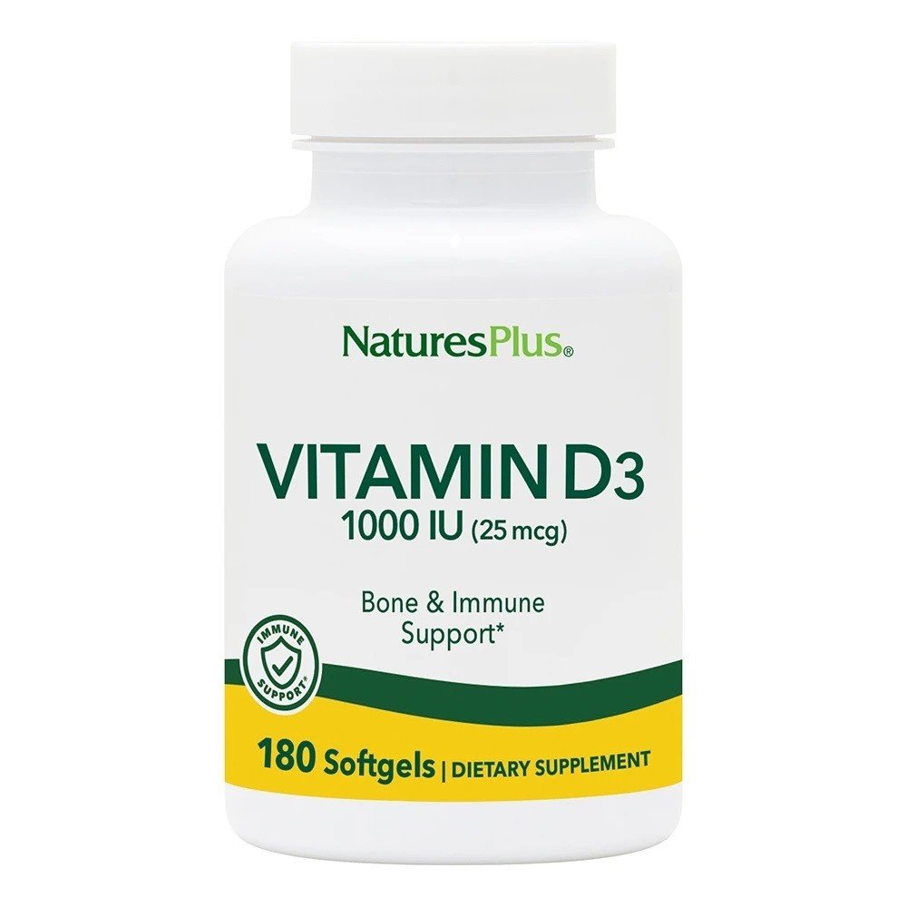 Nature&#39;s Plus Vitamin D 1000 IU 180 Softgel