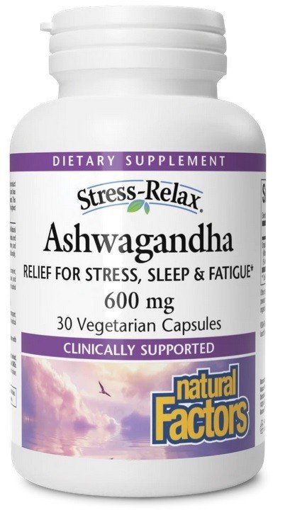 Natural Factors Stress-Relax Ashwagandha 30 Capsule