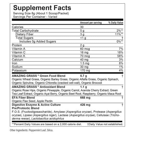 Amazing Grass Green SuperFood Powder 30 Servings 8 oz Powder