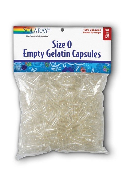 Solaray Empty Gelatin Capsules Size 0 1000 Capsule
