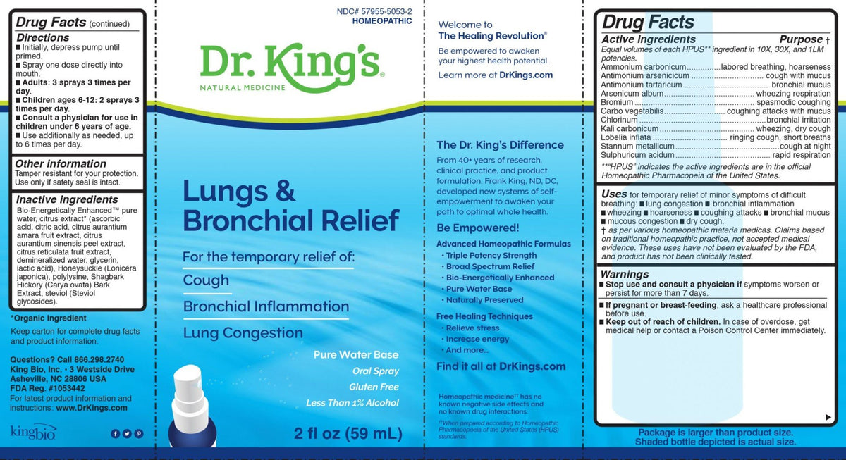 Dr King Natural Medicine Lungs & Bronchial Relief 2 oz Liquid