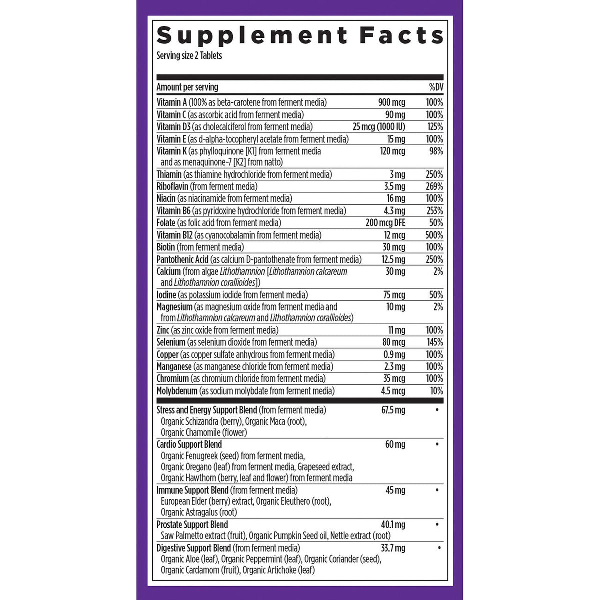 New Chapter Men's Advanced Multivitamin 48 Tablet